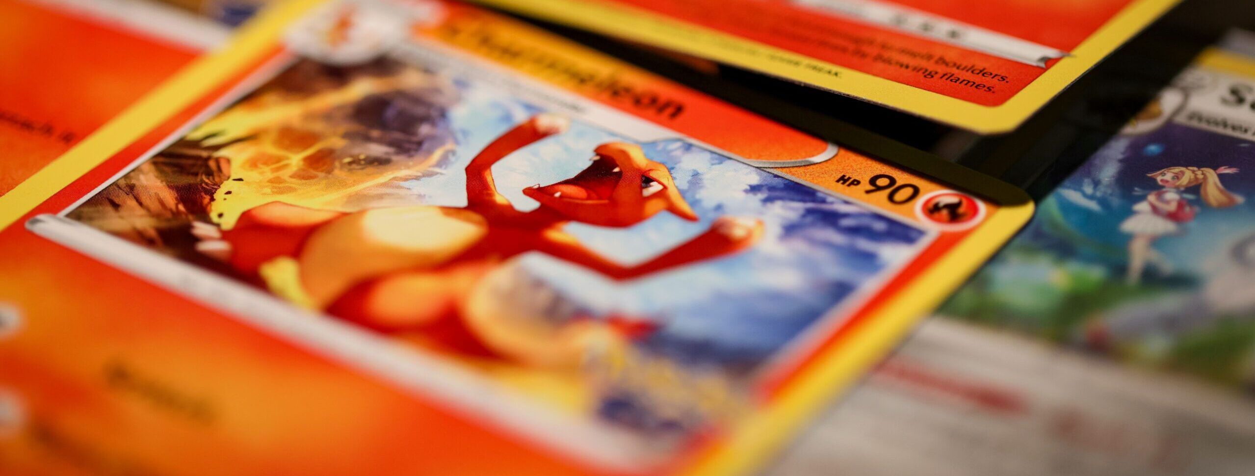 a close-up of some cards